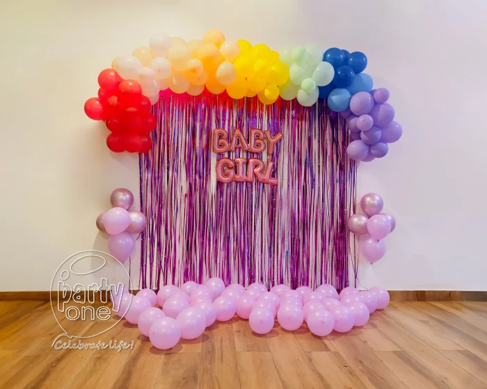 decorations Rainbow Welcome Baby Girl Decoration