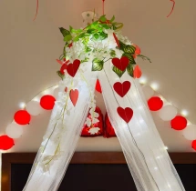 birthday Romantic Canopy Bed Decoration