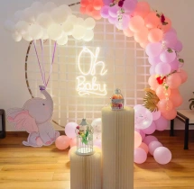 decorations Cute Oh Baby Shower Ring Decoration