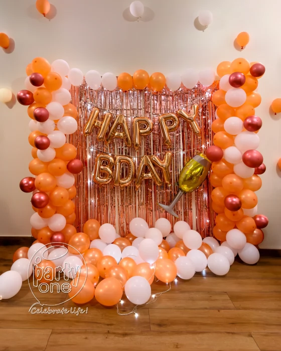 birthday Rosegold Glam Birthday Decoration