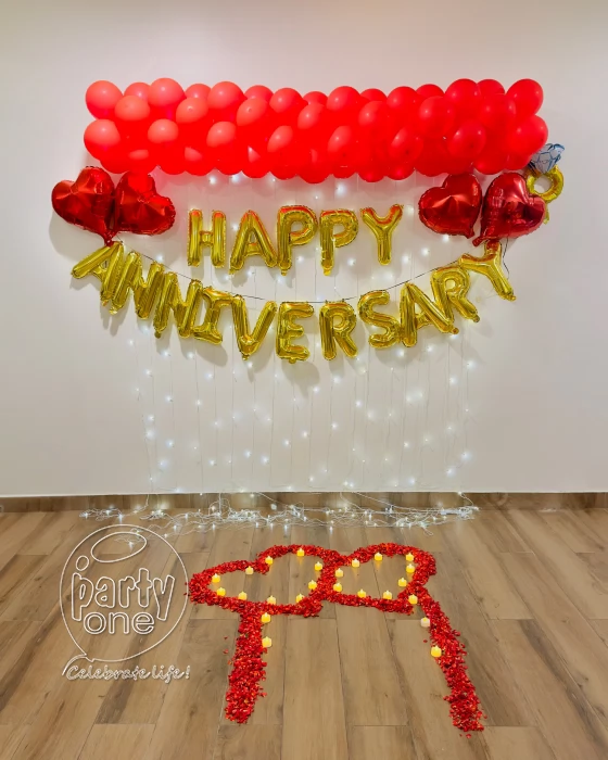 decorations Hearts and Petals Anniversary Decoration