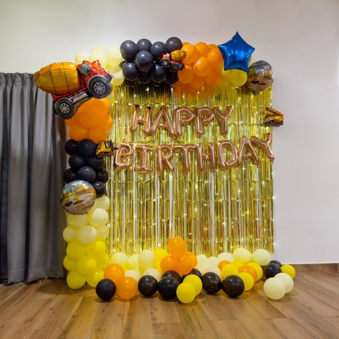 birthday Gilded Construction Theme Birthday Decor