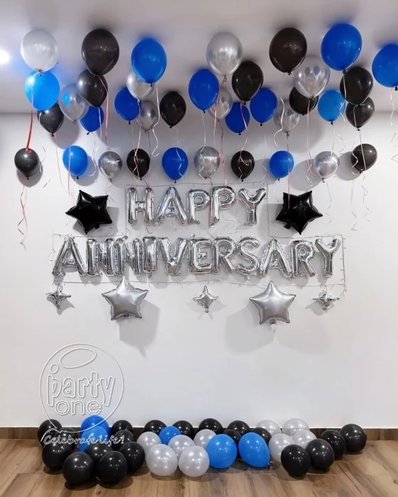 decorations Absolute Happy Anniversary Balloon Decoration