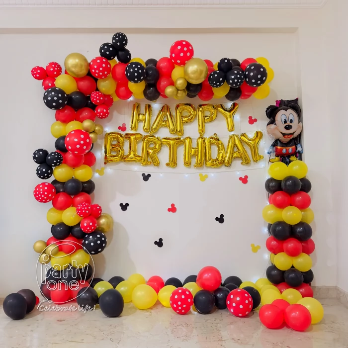 birthday Baby Boy Mickey Mouse Theme Decor