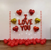 decorations I Love You Red Foil Balloon Decoration