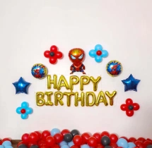 birthday Simple Spiderman Theme Decoration