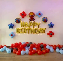 birthday Simple Spiderman Theme Decoration