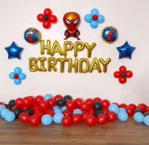 birthday Simple Spiderman Theme Decoration