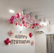 birthday Pink Birthday Bedroom Decoration