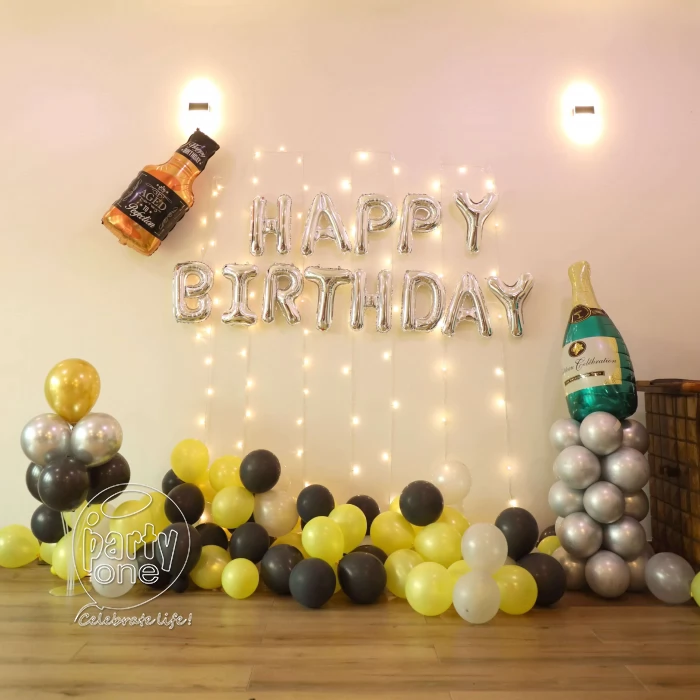 birthday Champagne Birthday Party Decoration