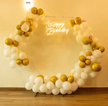 birthday White Hexagon Birthday Decoration