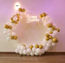 birthday White Hexagon Birthday Decoration