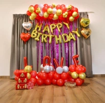 birthday Red Theme Romantic Birthday Decor