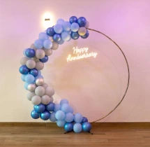 decorations Blue Half Arch Anniversary Ring Decor