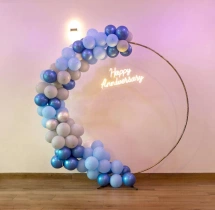 decorations Blue Half Arch Anniversary Ring Decor