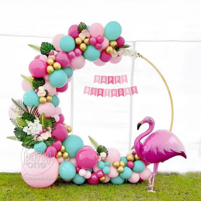 birthday Classy Flamingo Birthday Ring Decoration