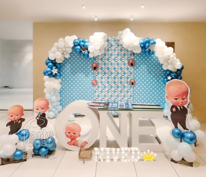 birthday Boss Baby Theme Birthday Balloon Decor