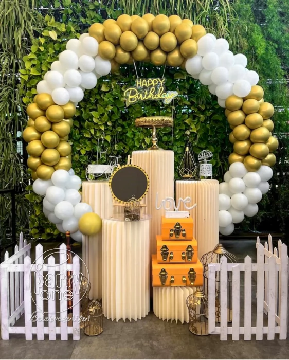 birthday Golden Boho Theme Ring Decoration