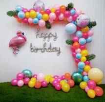 birthday Exotic Flamingo Balloon Wall Decor