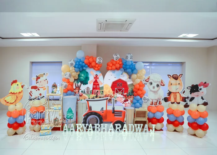 birthday Premium Farm Animal Theme Stage Decor