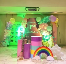 birthday Trendy Unicorn Theme Rainbow Balloon Decor