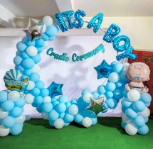 decorations Its a Boy Cradle Ceremony Balloon Decor