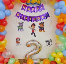 birthday Paw Petrol Theme Wall Arch Decor