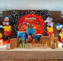 birthday Mickey and Minnie Theme 4th Birthday Decor