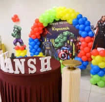 birthday Avengers Theme Ring Balloon Decor