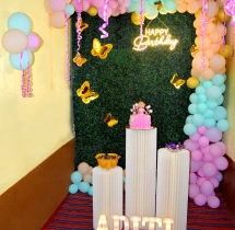 birthday High Ceiling Elegant Birthday Balloon Decor