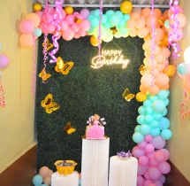 birthday High Ceiling Elegant Birthday Balloon Decor