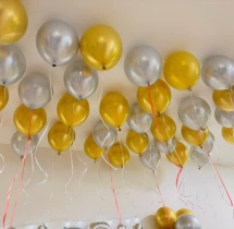 decorations Anniversary Gold and Silver Balloon Decoration