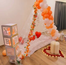 birthday Lovely Canopy and Love Box Surprise Decoration