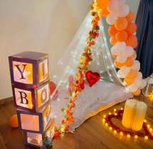 birthday Lovely Canopy and Love Box Surprise Decoration