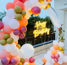 birthday Amazing Birthday Neon Light Ring Decoration