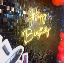 birthday Black Sequin Transformer Theme Decoration