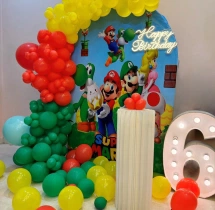 birthday Super Mario Adventure Royale Theme Decor