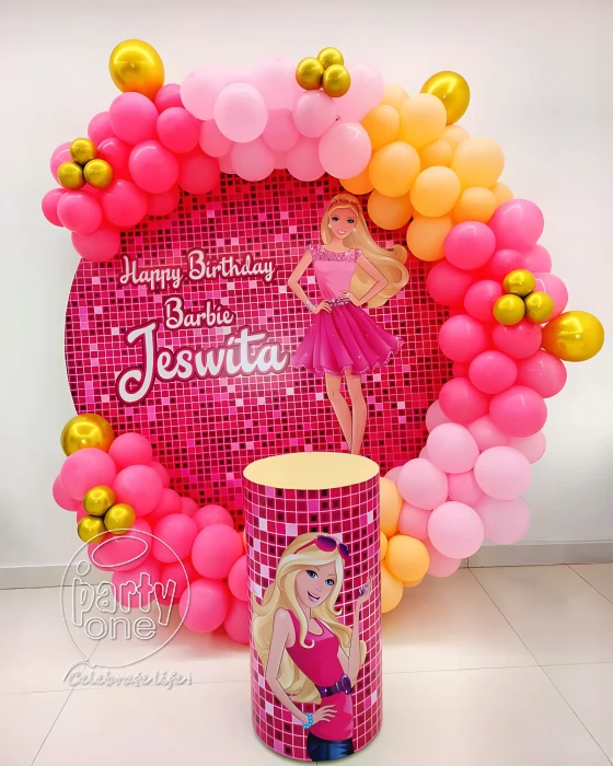 birthday Glamorous Barbie Theme Ring Flex Decor