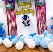 birthday Cute Baby Shark Birthday Home Decoration