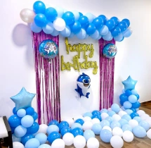 birthday Cute Baby Shark Birthday Home Decoration