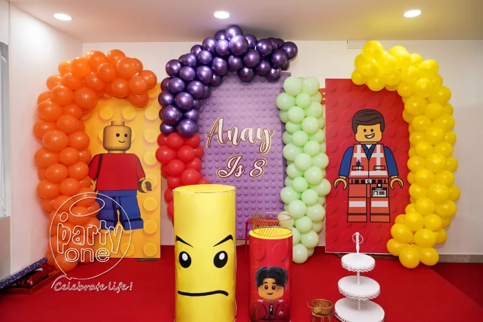 birthday Legoman Theme Birthday Decoration