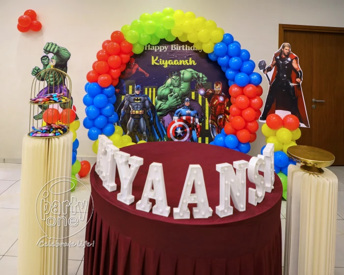 birthday Avengers Theme Ring Balloon Decor