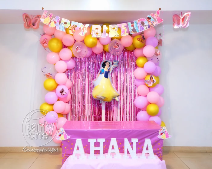 birthday Pastel Princess Theme Wall Decor