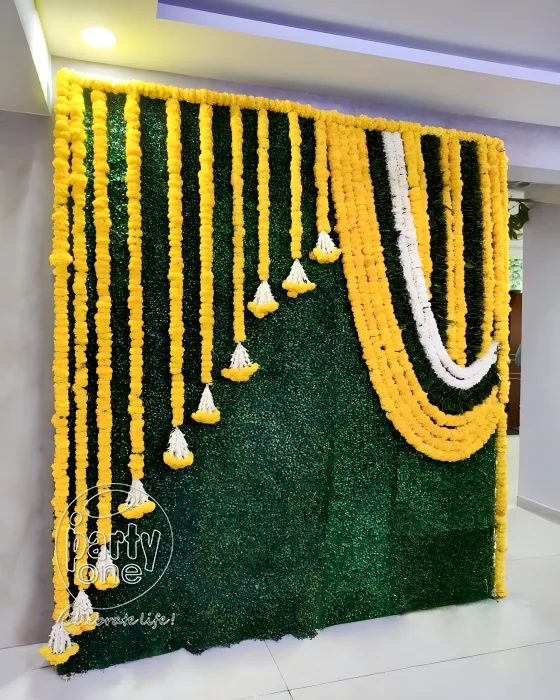 house warming services Yellow Marigold Garland Decor