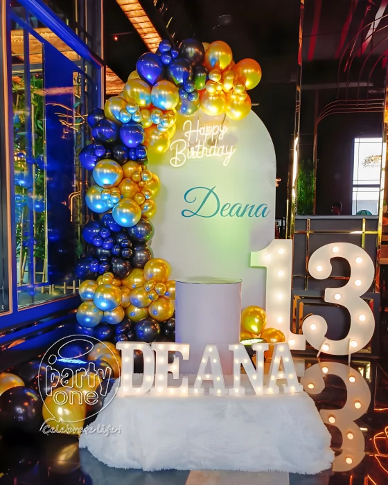 birthday New U Shaped Arch Balloon Decor