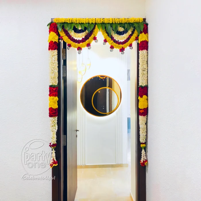 house warming services 1BHK House Warming Flower Decoration