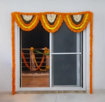 house warming services 3BHK Griha Pravesh Marigold Flower Decoration