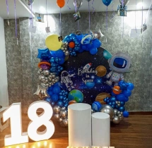 birthday Ring Flex Space Theme Birthday Balloon Decor