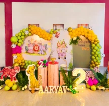 birthday Colourful Jungle Theme Birthday Decoration