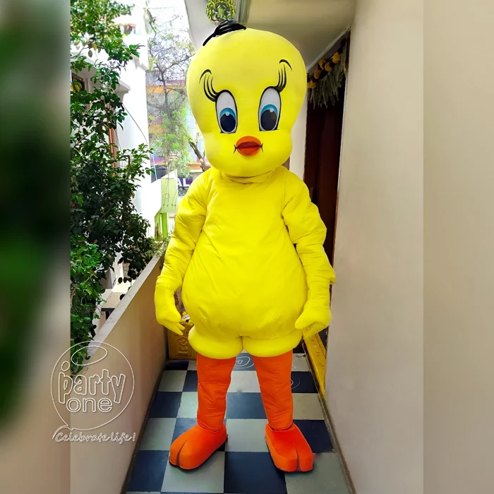 birthday Tweety Cartoon Character Mascot